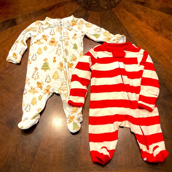 EUC Christmas bundle 1- bamboo, 1-100% cotton Newborn - Picture 1 of 13